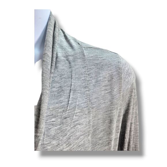Zenana Outfitters Cardigan Large Gray Lightweight Open Front Long Sleeve - Picture 10 of 16